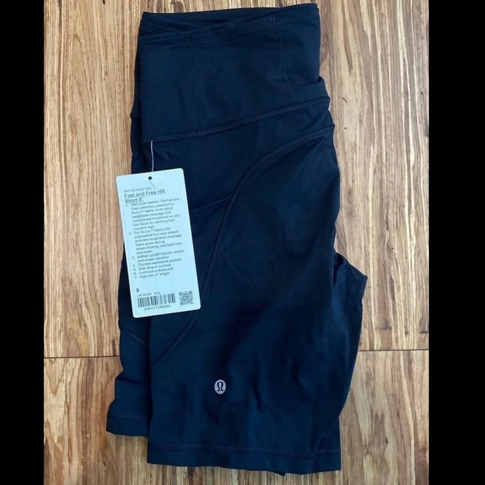 Lululemon fast and free biker shorts
